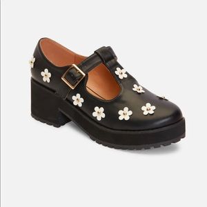 Daisy T-strap Mary Janes with Chunky Sole.